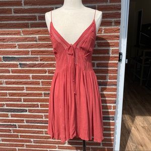 Intimately Free People Rust Tie Back Dress